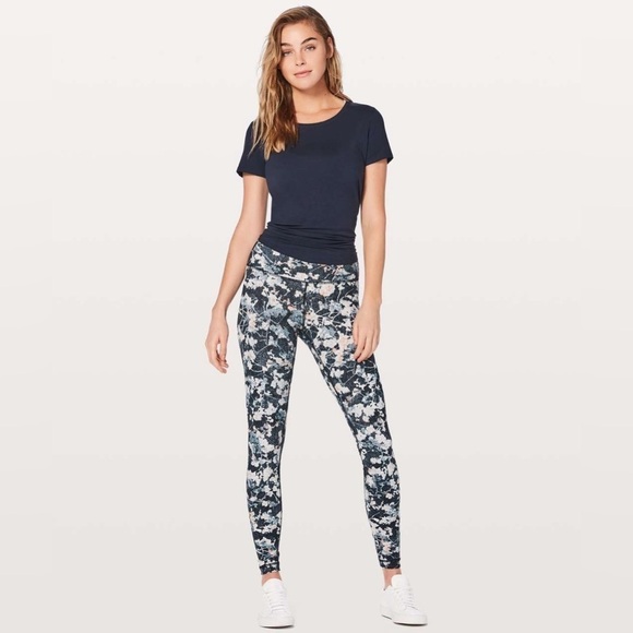 Lululemon Wunder Under Hi-Rise Tight Leggings 28" Spring Bloom Multi - Size 6 - Picture 1 of 14